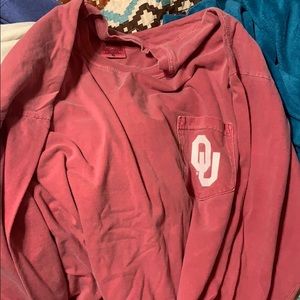 COMFORT COLORS //  OU long sleeve tshirt